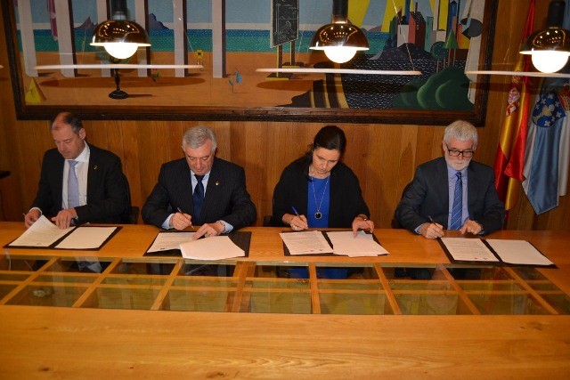 A presidenta do Parlamento e os reitores das tres universidades galegas comprométense a incrementar a colaboración entre as institucións